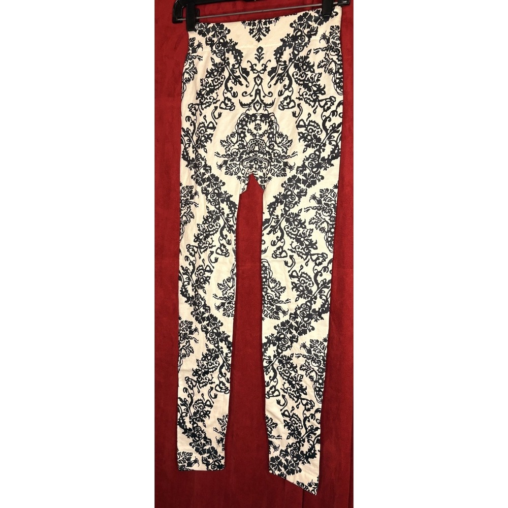 Seamless‎ Connections Pull On BOHO Leggings Ankle Hem  Women Size S / M